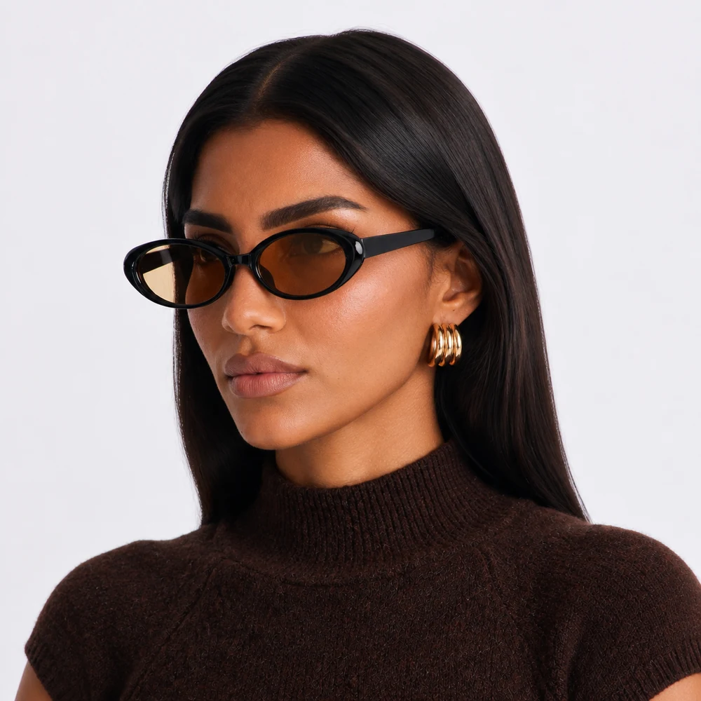 pretty-blush-black-amber-oval-sunglasses-angle-02 Black Oval Sunglasses with Amber-Tinted Lenses
